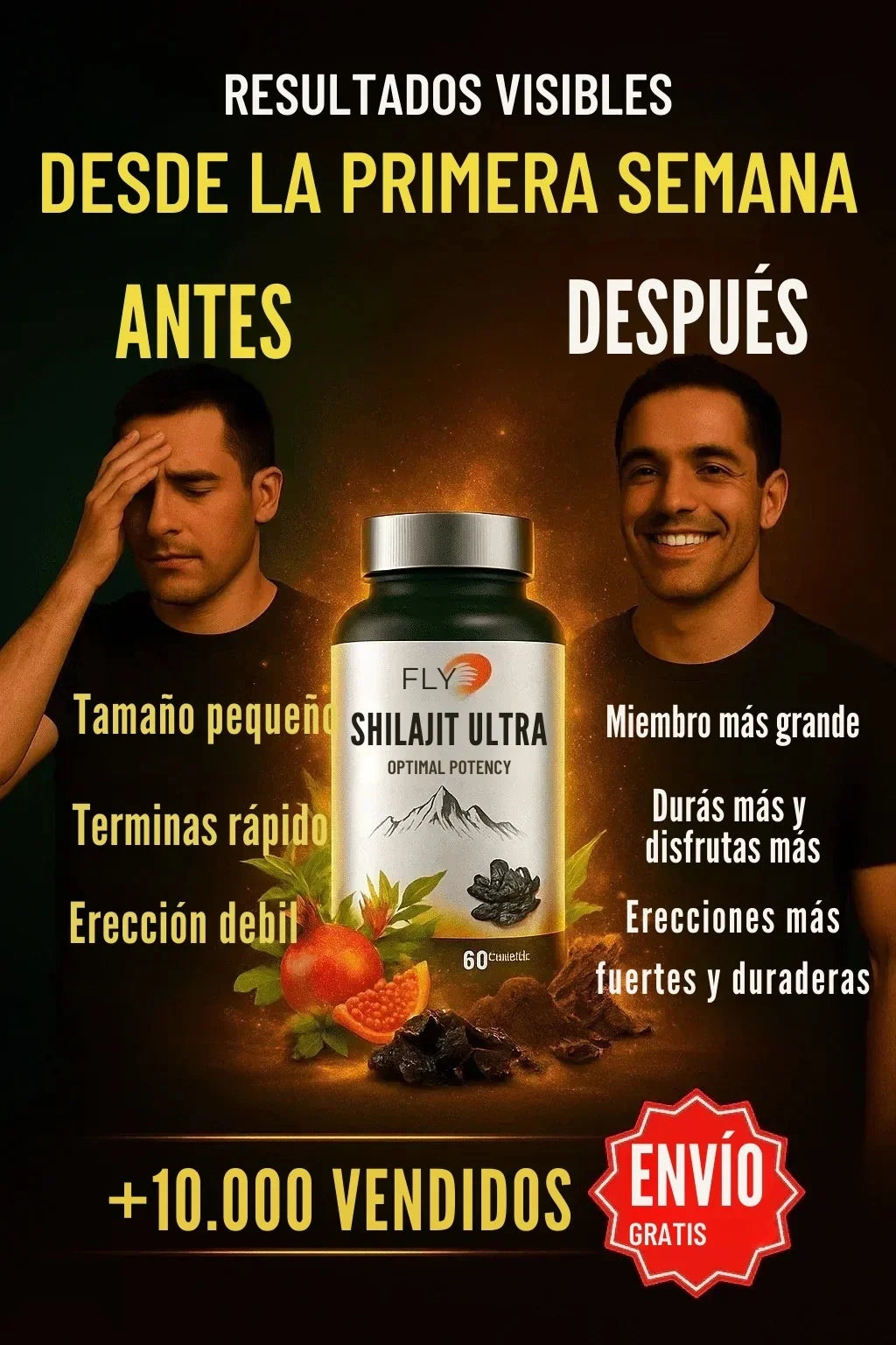 SHILAJIT ULTRA® El secreto de los africanos para aumentar el tamaño y rendir más ORIGINAL